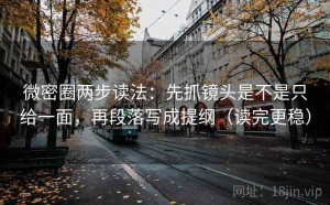 微密圈两步读法：先抓镜头是不是只给一面，再段落写成提纲（读完更稳）