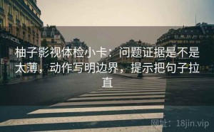 柚子影视体检小卡：问题证据是不是太薄，动作写明边界，提示把句子拉直
